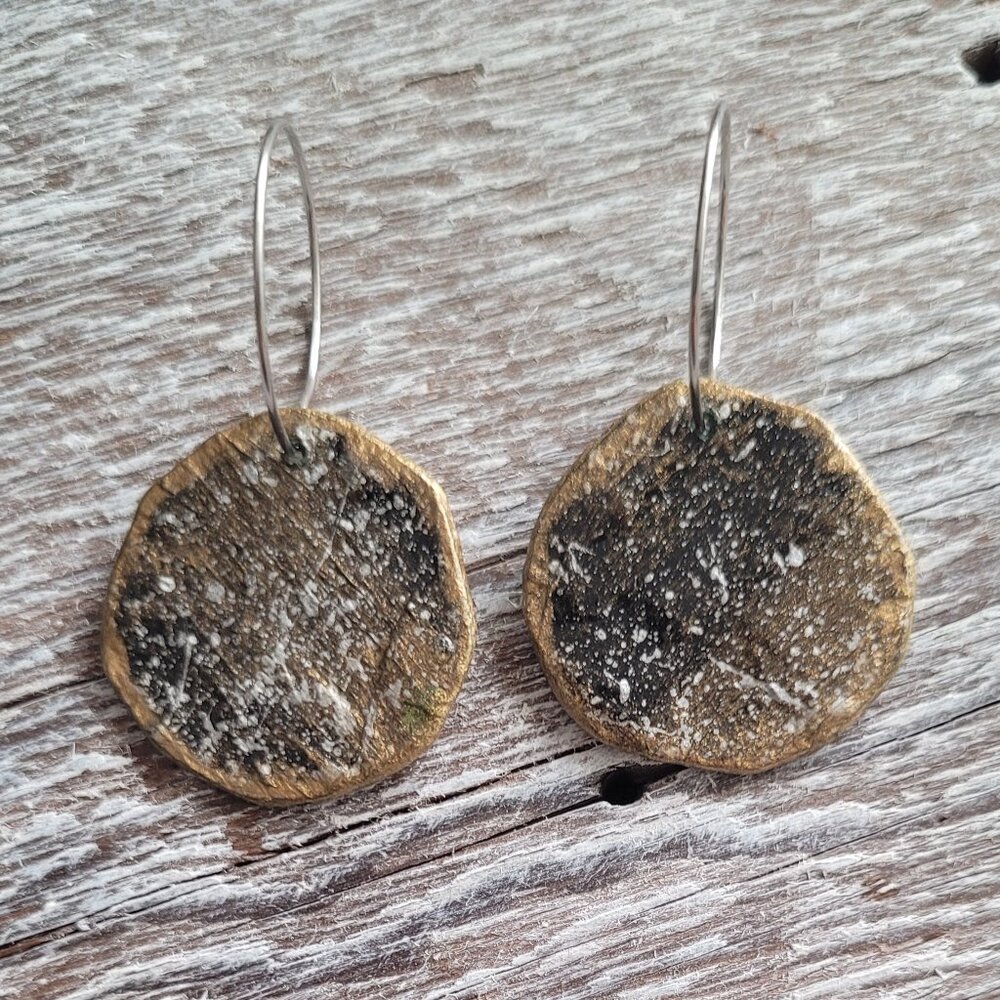 Handcrafted Paper Mache Dangle Earrings